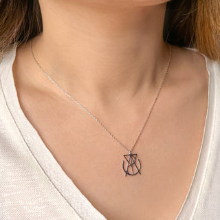 Minimalist Gold Name Logo Necklace