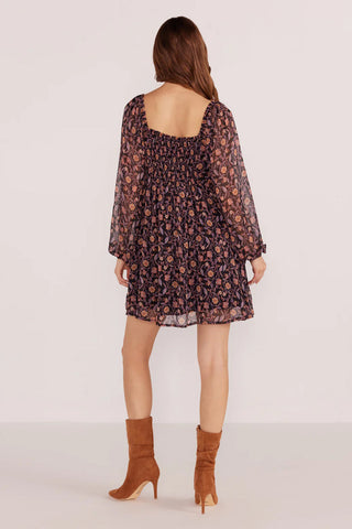 Regal Babydoll Mini Dress