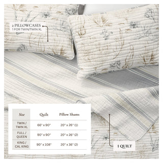Coral Sea Maze Coastal Quilt Set - Newcomb Collection