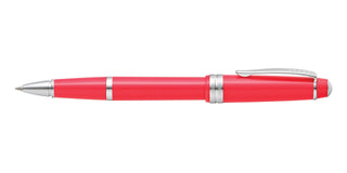 Bailey Light Polished Coral Resin Rollerball Pen - By Baano