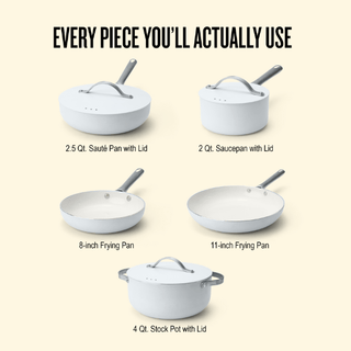 Mobi 8-Piece Ceramic Nonstick Cookware Set - By Baano