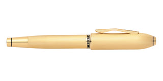 Peerless™ 23KT Heavy Gold Plate with Gold Plated Appointments and Swarovski Crystal Rollerball Pen - By Baano
