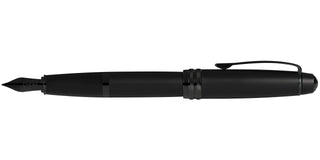 Bailey™ Matte Black Lacquer Stainless Steel Medium Nib Fountain Pen - By Baano