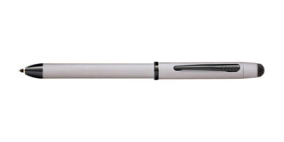 Tech3+™ Brushed Chrome PVD Multifunction Pen - By Baano