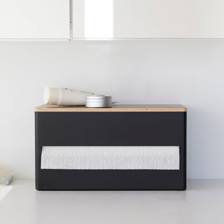Paper Towel Dispenser - Steel + Wood - By Baano
