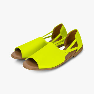 Fluo Green Peep Toes - By Baano