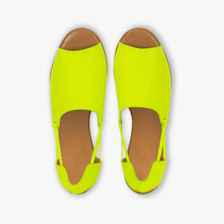 Fluo Green Peep Toes - By Baano