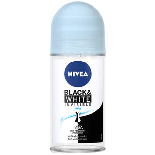 Nivea Black & White Invisible Pure 48h 5in1 Anti-Perspirant Roll-On 50ml