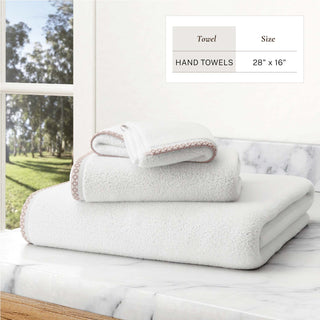 Cotton Border-Stitched 6-Piece Towel Set - Valery Collection Great Bay Home