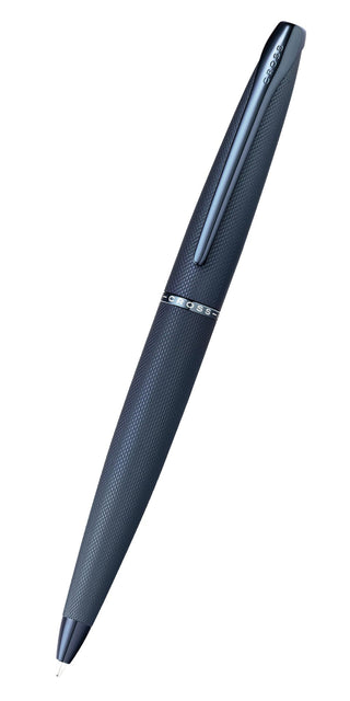 ATX® Sandblasted Dark Blue Ballpoint Pen - By Baano