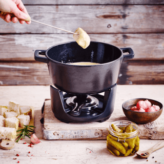 Nori Cast Iron 8-Piece Fondue Set - 2 Qt. - By Baano