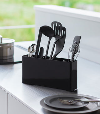 Utensil & Thin Cutting Board Holder - Steel - By Baano