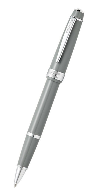 Bailey Light™ Polished Gray Resin Rollerball Pen - By Baano