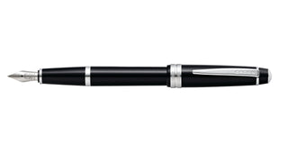 Bailey Light™ Polished Black Resin Fine Nib Fountain Pen - By Baano