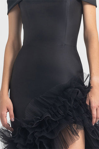 Olivia Black Off-the-Shoulder Maxi Dress - By Baano