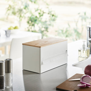 Paper Towel Dispenser - Steel + Wood - By Baano