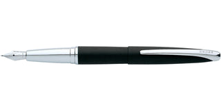 ATX® Basalt Black Stainless Steel Fine Nib Fountain Pen - By Baano