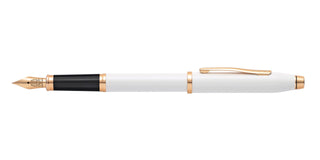 Century® II Pearlescent White Lacquer Medium Nib Fountain Pen - By Baano