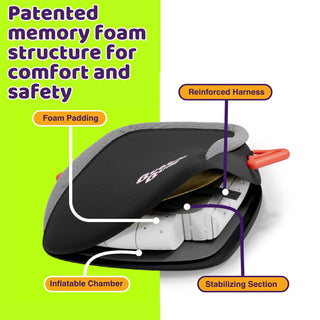 BubbleBum Inflatable Car Booster Seat - Travel Booster Seat - Black Style ✔️ BubbleBum Booster Seats