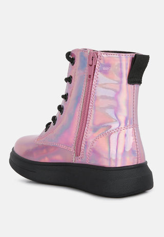 Patent Pu Ankle Boot