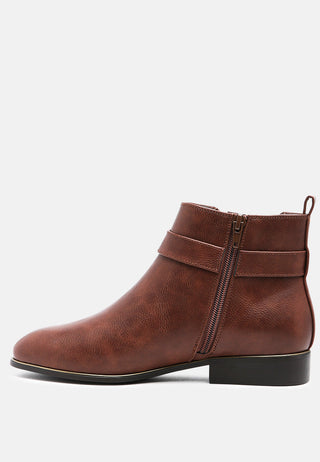 Pectra Buckled Chelsea Boots