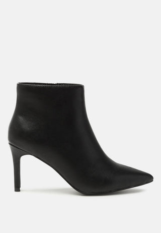 penelope solid pointed toe ankle boots
