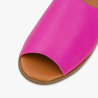Royal Fuchsia Peep Toes - By Baano