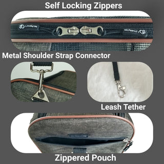 Mr. Peanut's Rhodium Series Mini Size Soft Sided Pet Carrier - Note Sizing in Description Mr. Peanut's Pet Carriers