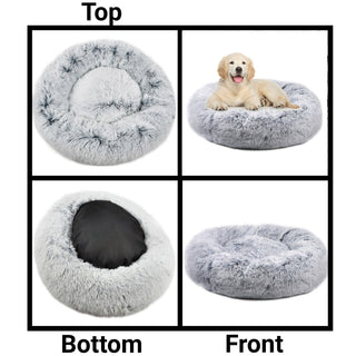 Mr. Peanut's 23" OrthoPlush® Pet Bed - Gray Two Tone - By Baano