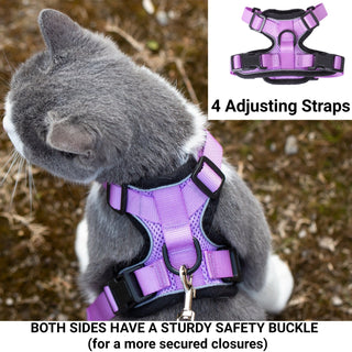 Mr. Peanut's PurrTrek Reflective Cat Harness with Matching Leash - By Baano