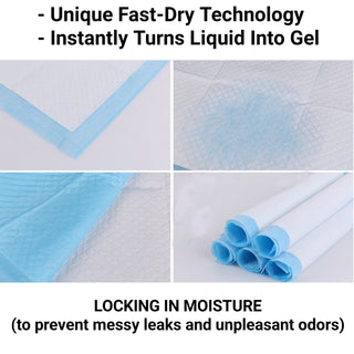 Mr. Peanut’s Premium Absorbent Gel Pee Pads 23"X23", 6 Layers of Lightly Scented Protection Mr. Peanut's Pet Carriers