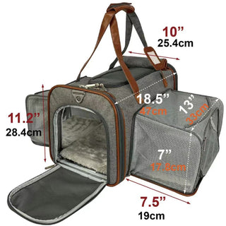 Mr. Peanut's Gold Series Standard Size Airline Compliant Double Expandable Pet Carrier Mr. Peanut's Pet Carriers