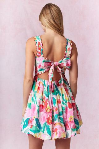 Poppy Puff Dress