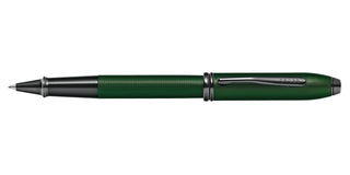 Townsend® Matte Green PVD Micro-knurl Rollerball Pen - By Baano