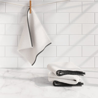 Cotton Border-Stitched 6-Piece Towel Set - Valery Collection Great Bay Home