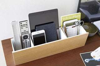 Desk Organizer - Large - Steel + Wood - By Baano