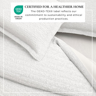 100% Cotton Honeycomb Waffle Duvet Set - Mattea Collection Great Bay Home