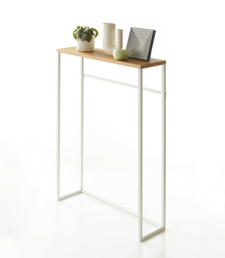 Narrow Entryway Console Table (32" H) - Steel - By Baano