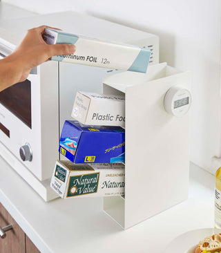 4-Tier Food Wrap Stand - Steel - By Baano