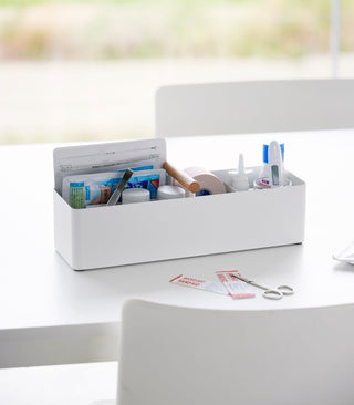 Slim Storage Box - Steel + Wood - By Baano