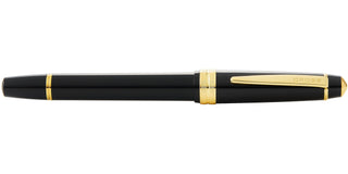 Bailey Light™ Polished Black Resin and Gold Tone Fine Nib Fountain Pen - By Baano
