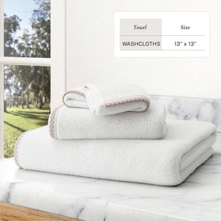 Cotton Border-Stitched 6-Piece Towel Set - Valery Collection Great Bay Home