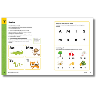 Learn to Read Activity Book: 101 Fun Phonics Lessons to Teach Your Child to Read (Phonics Makes Readers) Lay it Flat Publishing Group