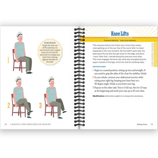 5-Minute Core Exercises for Seniors: Daily Routines to Build Balance and Boost Confidence (Spiral Bound) Lay it Flat Publishing Group