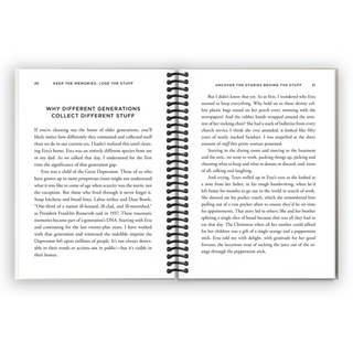 Keep the Memories, Lose the Stuff: Declutter, Downsize, and Move Forward with Your Life (Spiral Bound) - By Baano