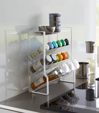 Four-Tier Slim Spice Rack - Steel - By Baano
