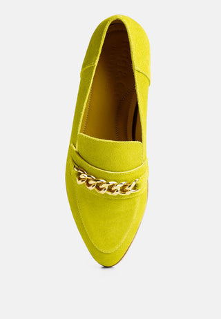 Ricka Chain Embellished Loafers