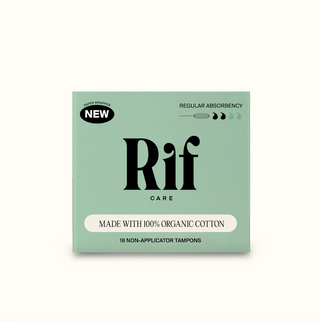 Organic Cotton Non-Applicator Tampons - Regular Absorbency Rif care