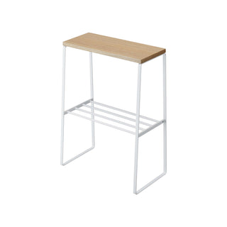 End Table (22" H) - Steel + Wood - By Baano