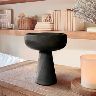 Modern Black Elevated Paulownia Wood Bowl Riser - By Baano